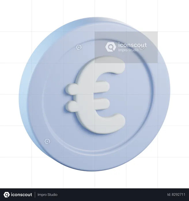 Euro  3D Icon