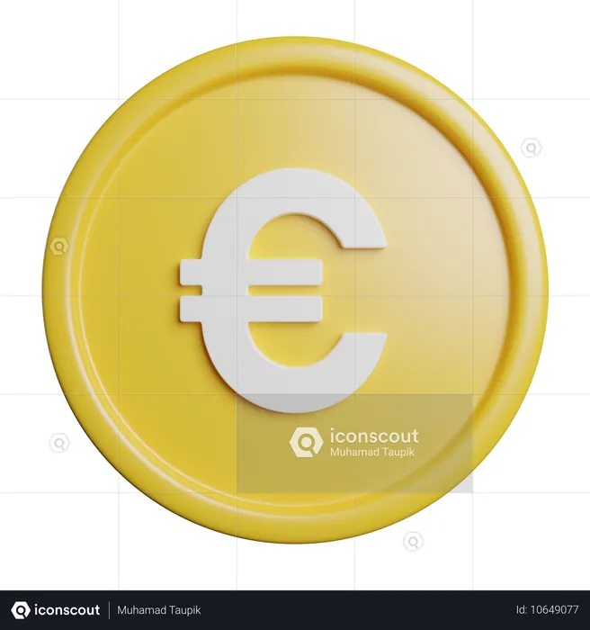 Euro  3D Icon