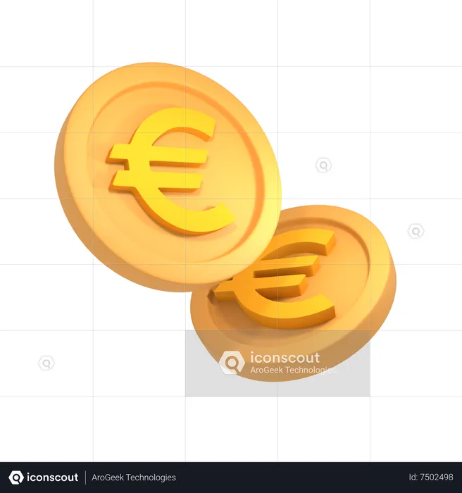 Euro  3D Icon