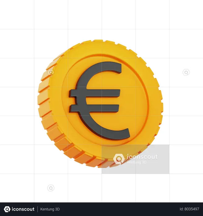 Euro  3D Icon
