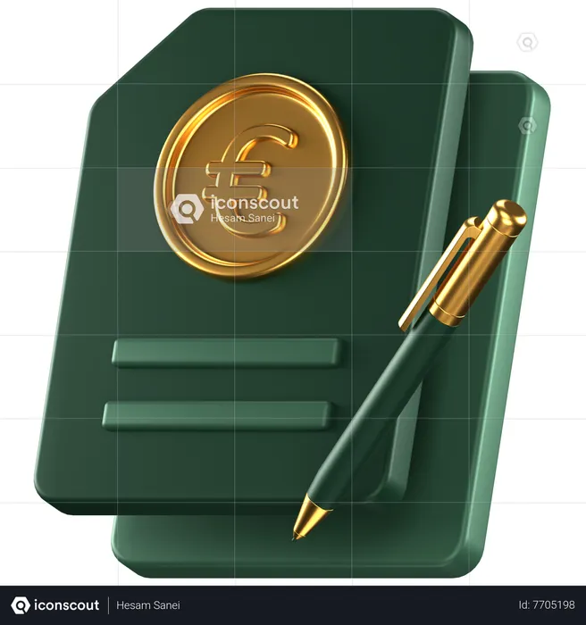 Euro  3D Icon