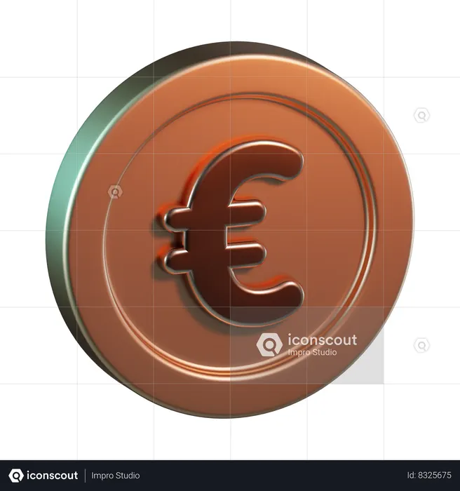 Euro  3D Icon