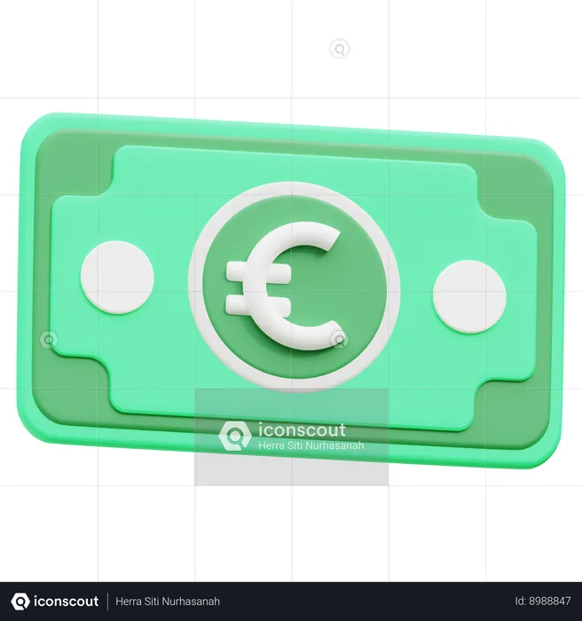 Euro  3D Icon