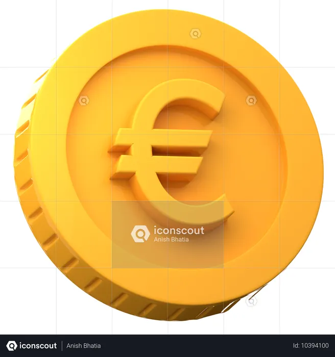 Euro  3D Icon
