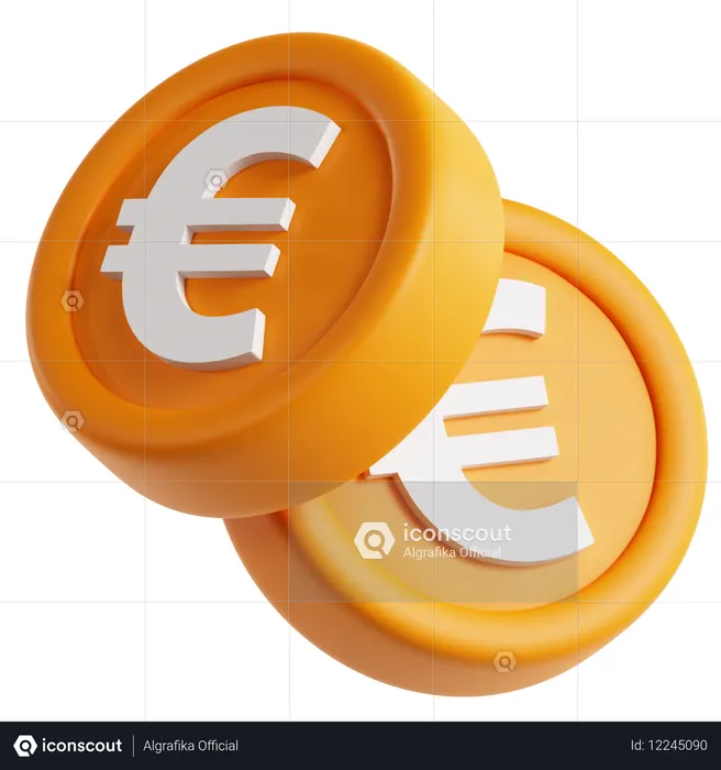 Euro  3D Icon