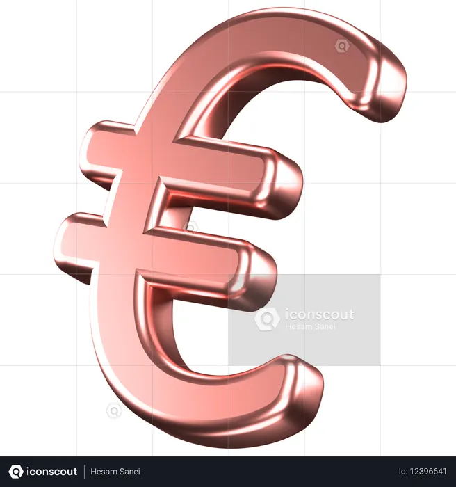 Euro  3D Icon