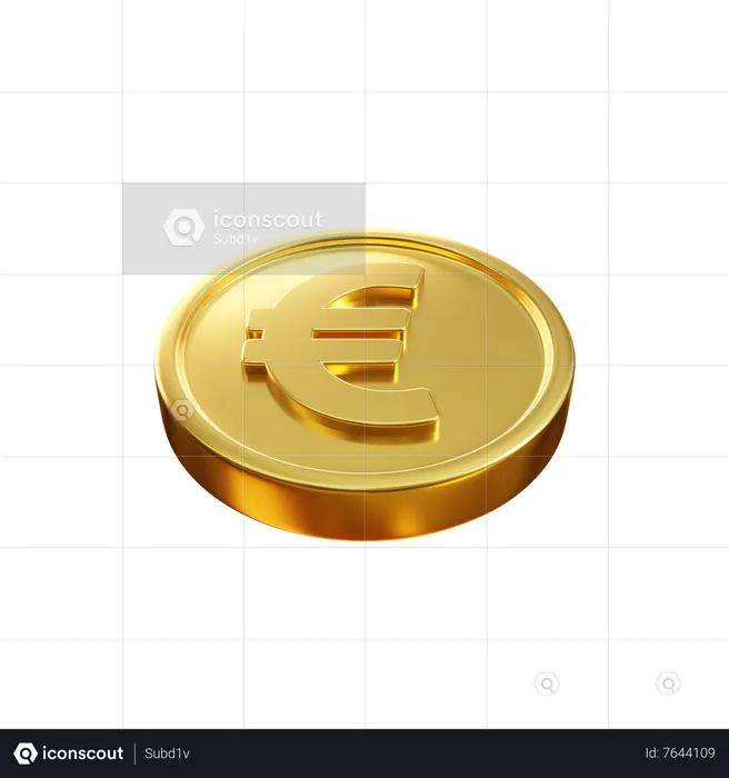 Euro-Münze  3D Icon