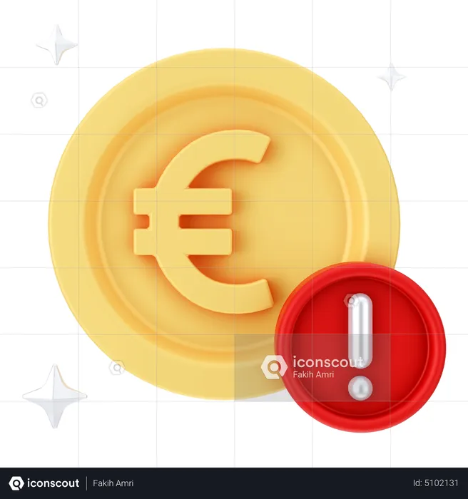 Euro Alert  3D Icon