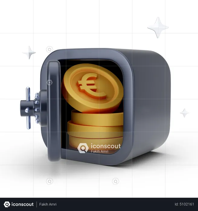 Armário de euros  3D Icon