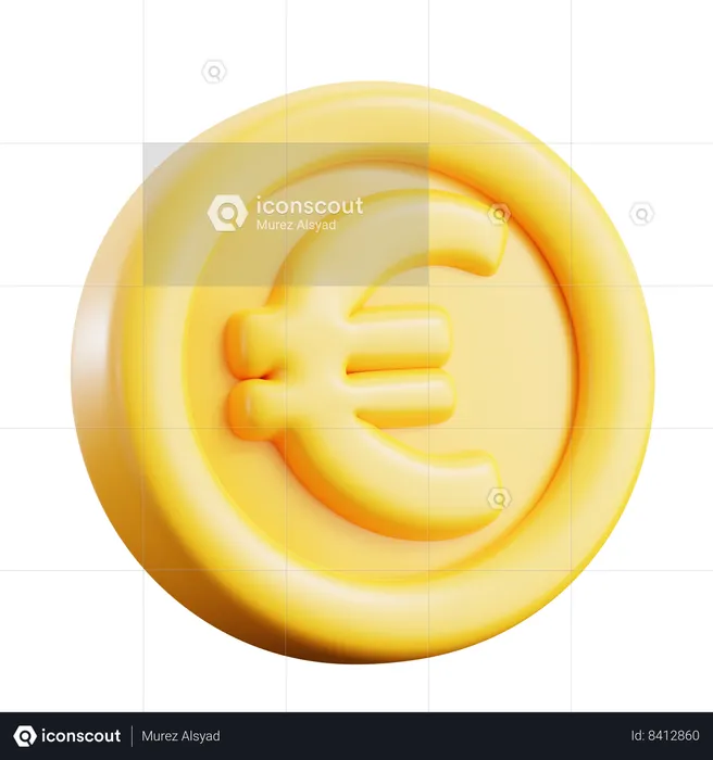 Euro Coin  3D Icon