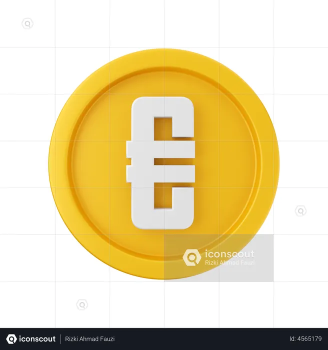 Euro Coin  3D Illustration