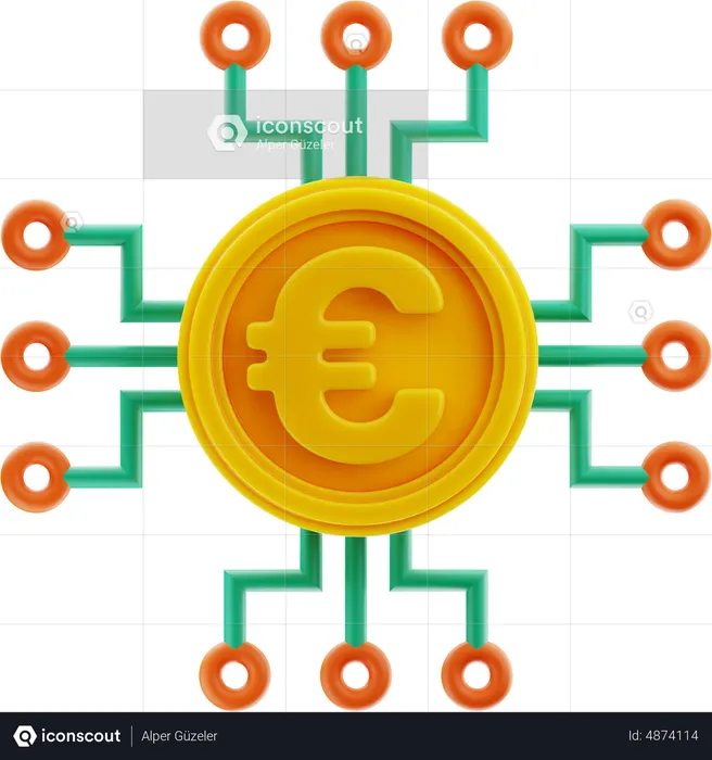Euro Connection  3D Icon