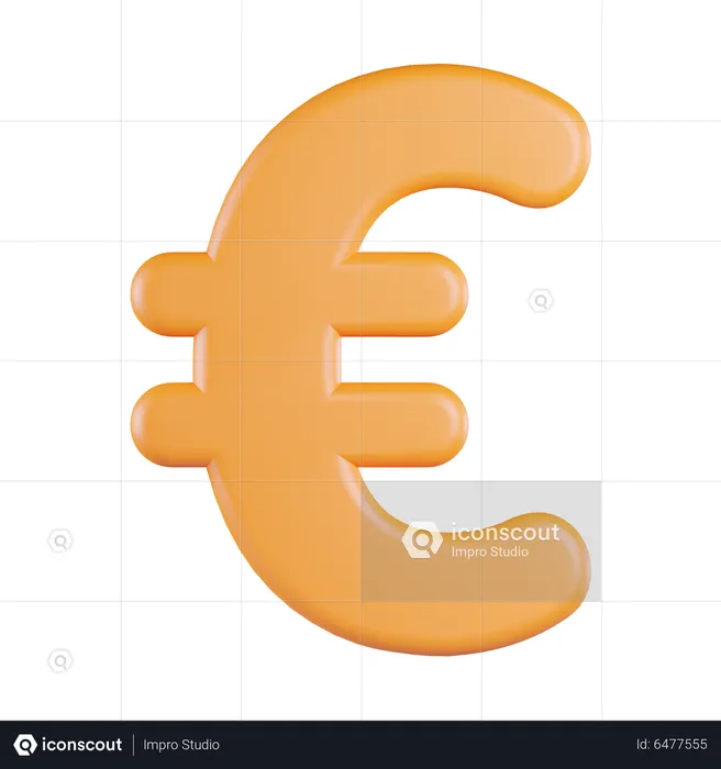 Euro Currency  3D Icon