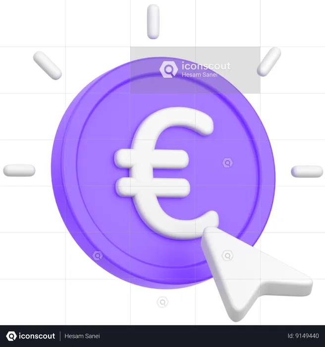 Euro Pointer  3D Icon