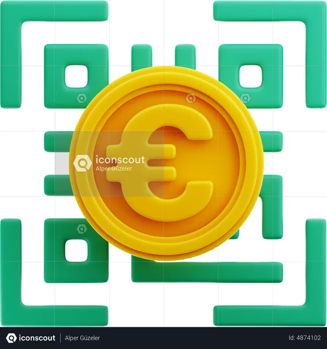 Euro Scan  3D Icon