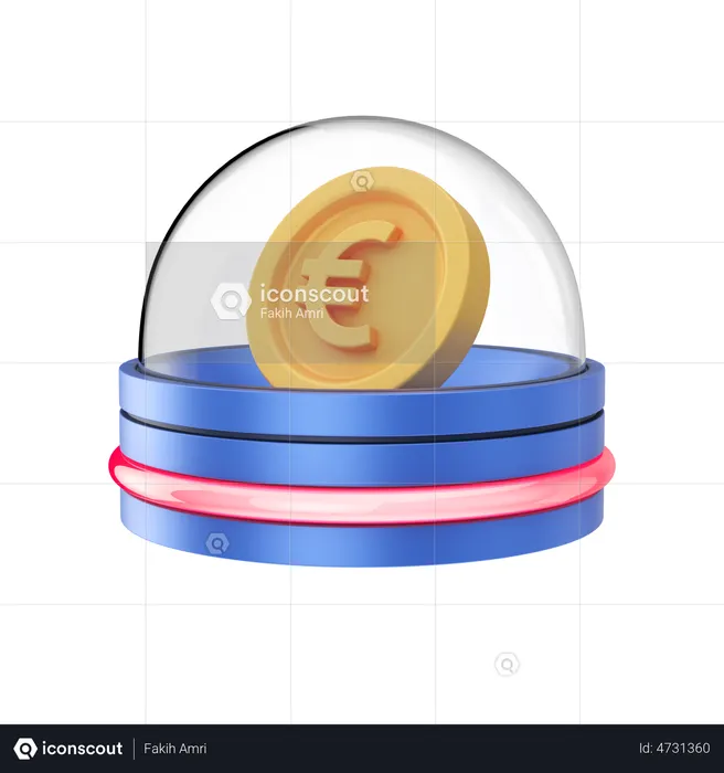 Euro Security  3D Illustration