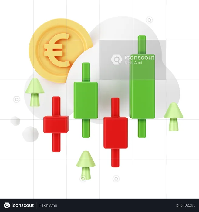Euro Trading  3D Icon