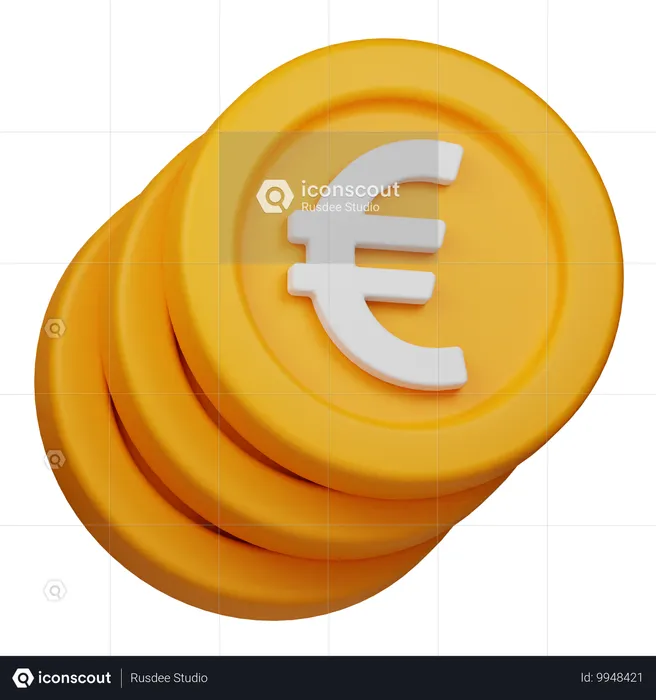 Euro-Münze  3D Icon