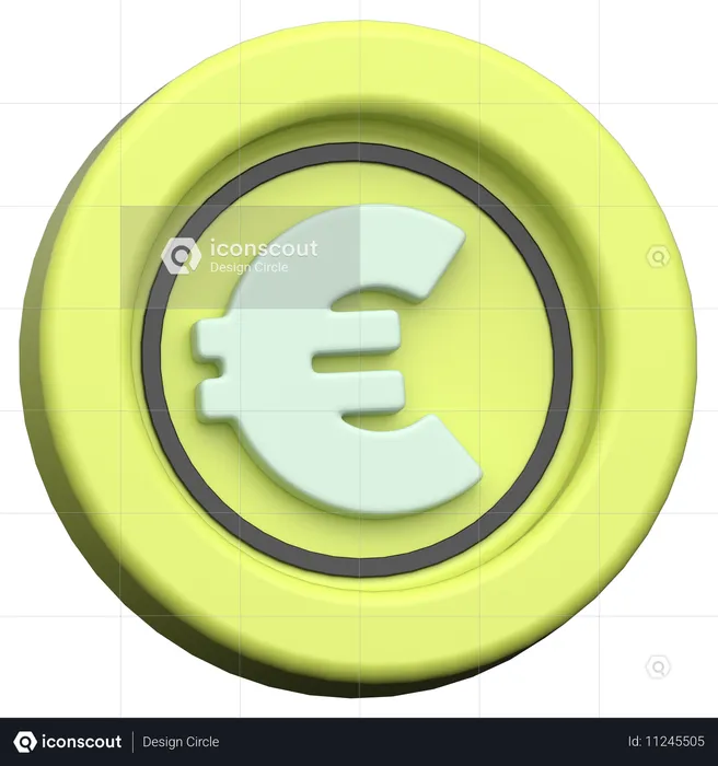 Euro-Münze  3D Icon