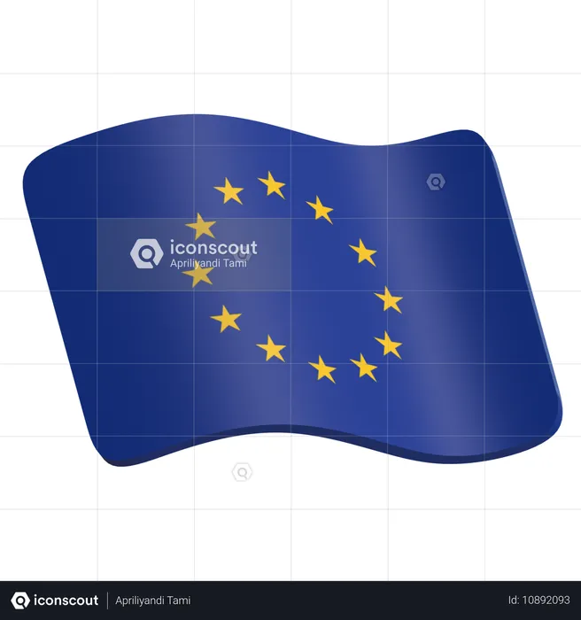 Europäische Union  3D Icon