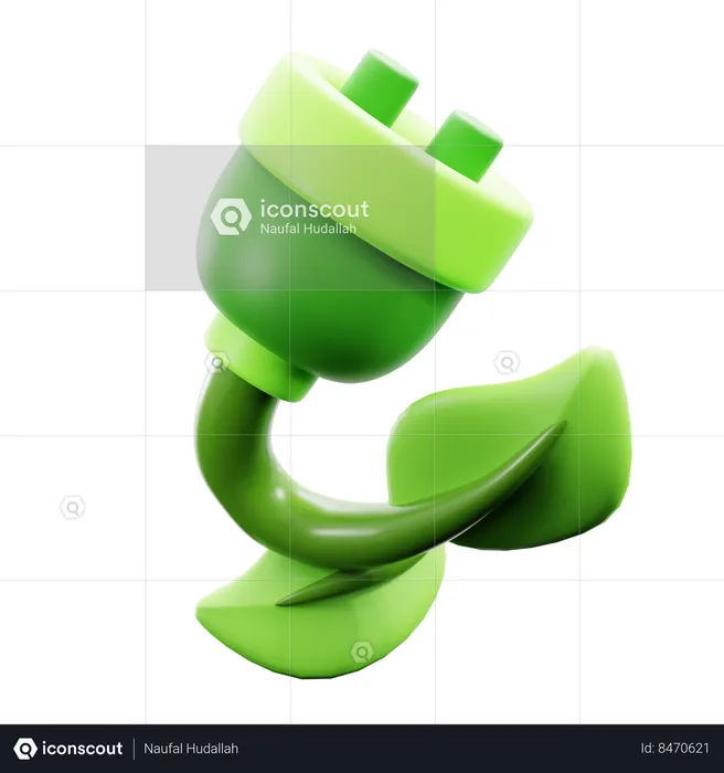 Ev Plug  3D Icon