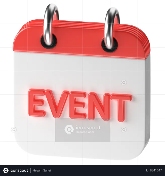 Event  3D Icon
