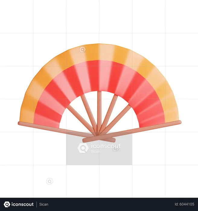 Éventail à main  3D Icon