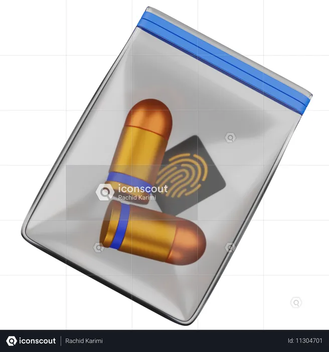 Evidence bag  3D Icon