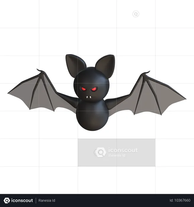 Evil Bat  3D Icon