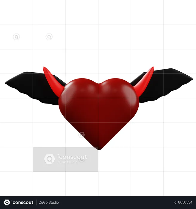 Evil Heart  3D Icon
