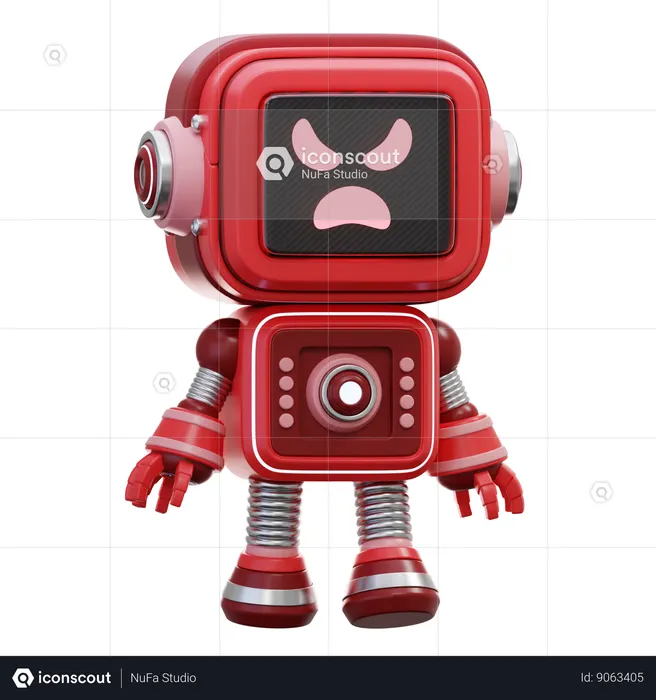 Evil Robot  3D Icon