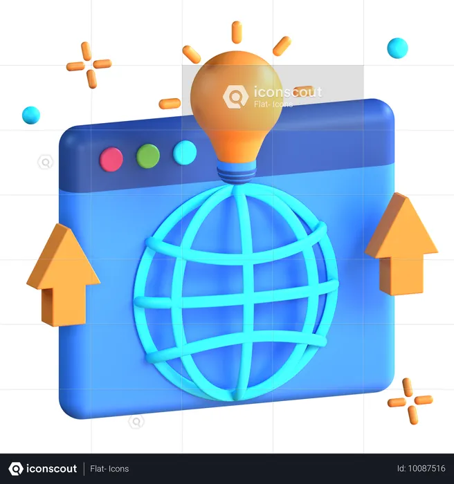 Evolución web  3D Icon