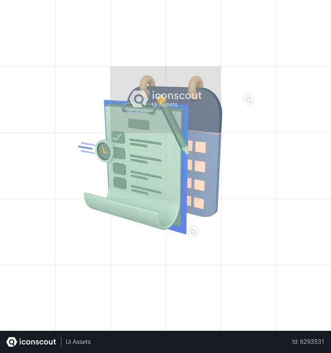 Exam Paper  3D Icon