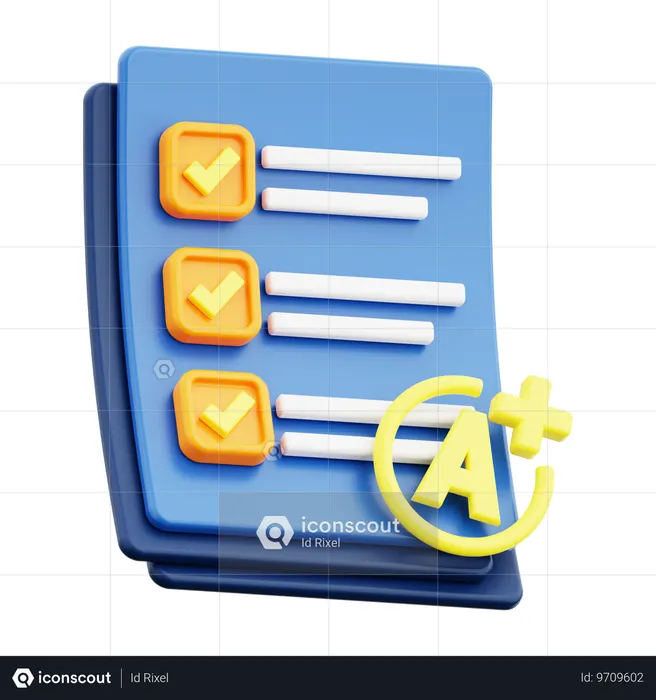시험 결과  3D Icon