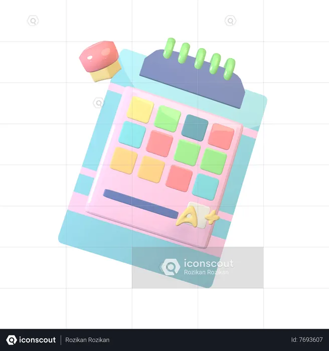 Exam Score  3D Icon