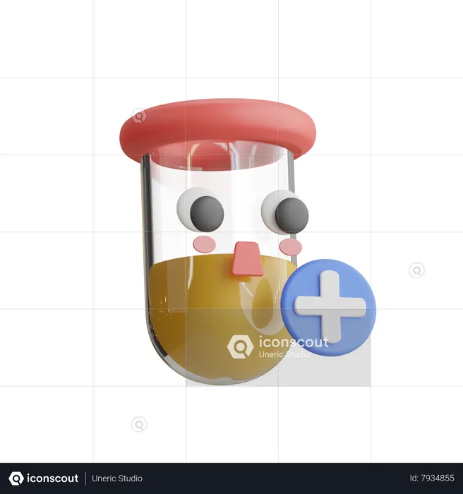 Teste médico  3D Icon