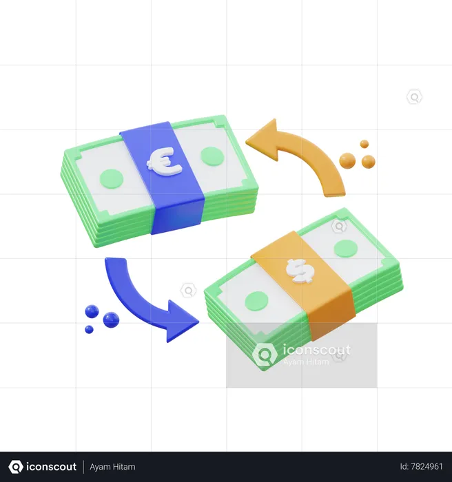 Exchange  3D Icon