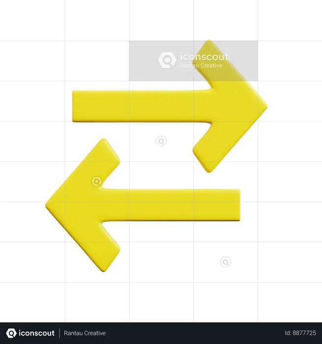 Exchange Arrow  3D Icon