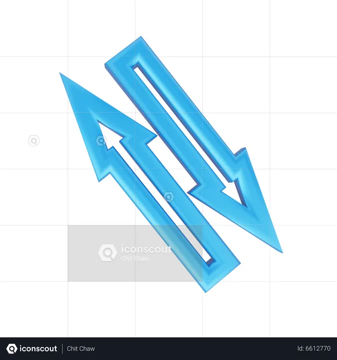 Exchange Arrow  3D Icon