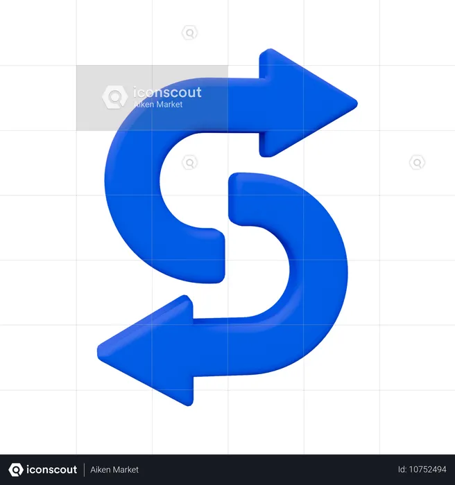 Exchange Arrow  3D Icon