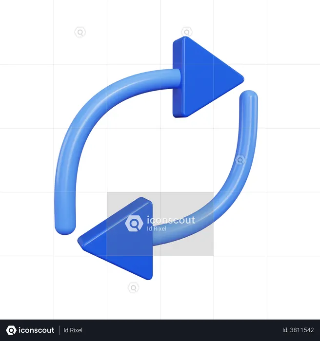 Exchange Arrow  3D Illustration