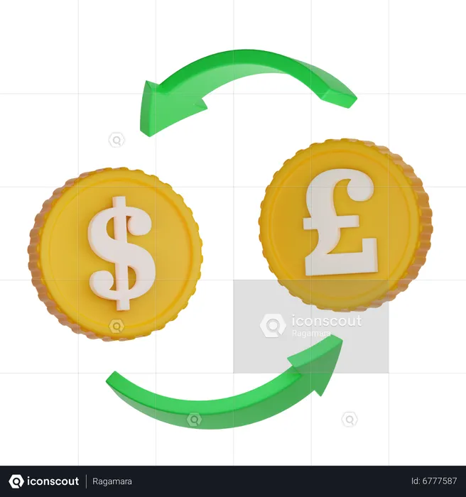 Exchange Currency  3D Icon