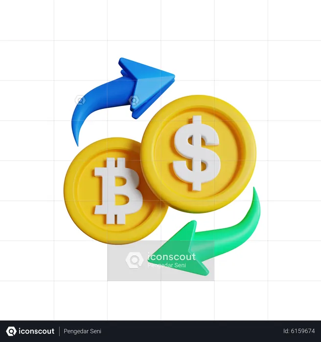 Exchange Currency  3D Icon