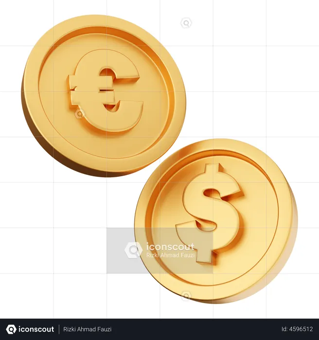 Exchange Currency  3D Illustration