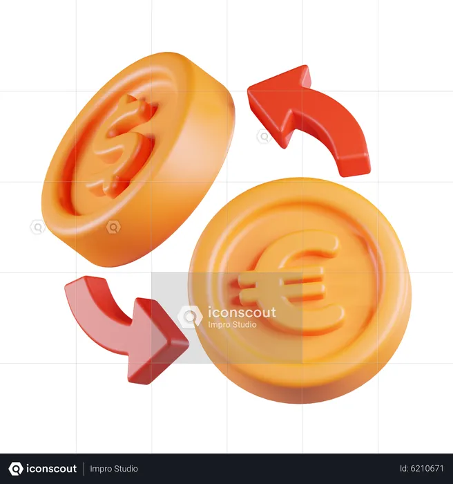 Exchange Currency Rate  3D Icon