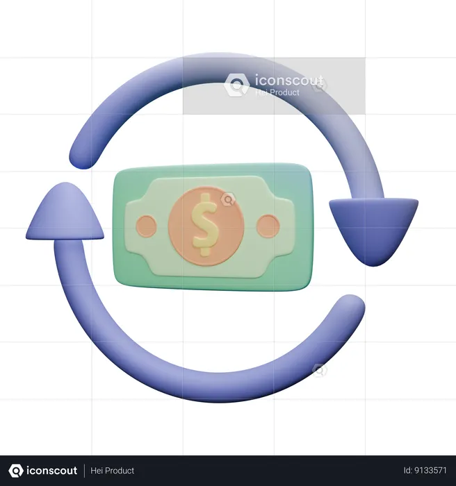 Exchange Money  3D Icon