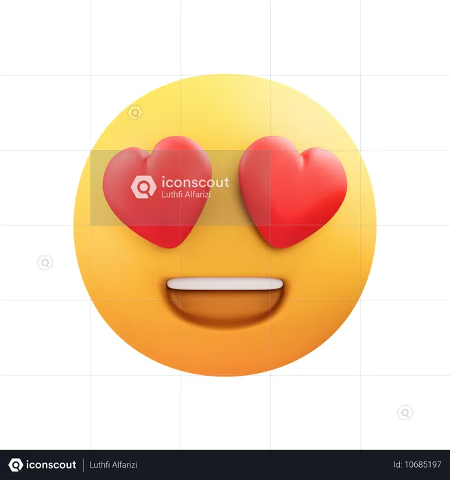 흥분된 이모티콘 Emoji 3D Icon