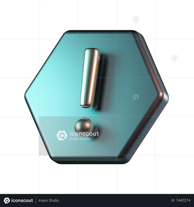Exclamation  3D Icon