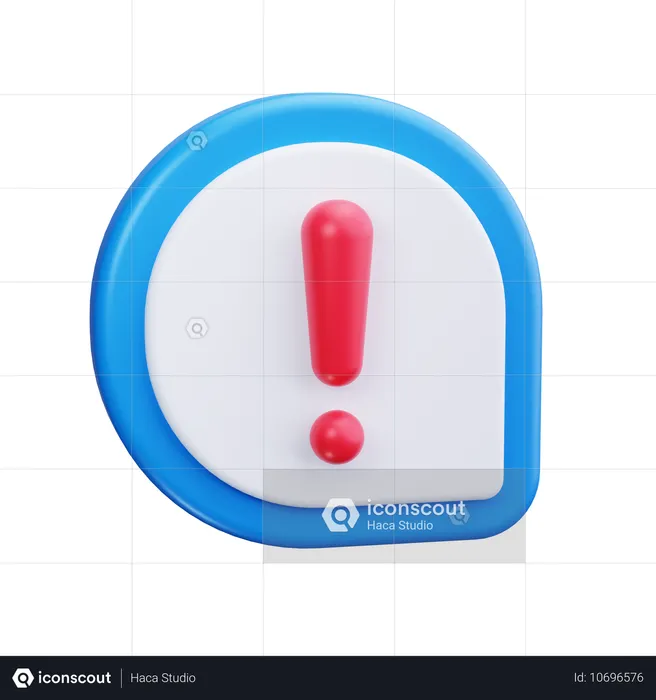 Exclamation Mark Emoji 3D Icon