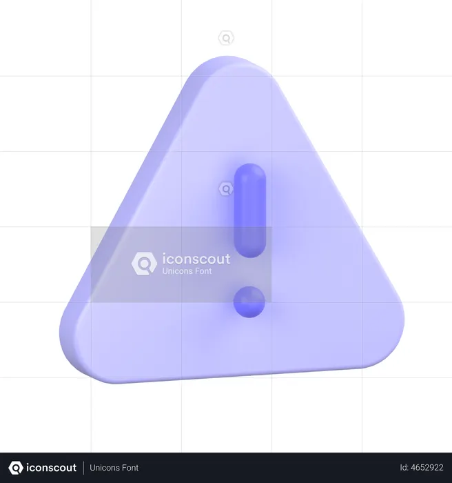 Exclamation Mark  3D Icon